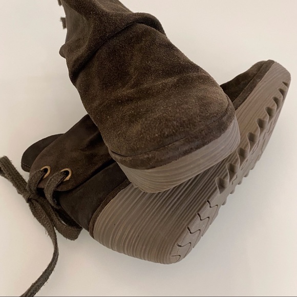 Fly London | Yama Sludge Suede Wedge Booties | Size 39 - Picture 11 of 16